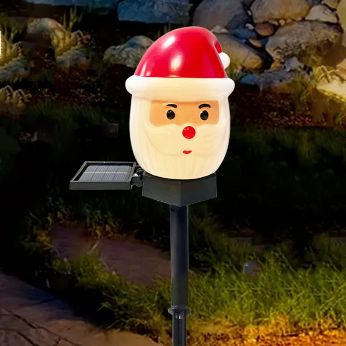 Santa & Snowman Solar Path Lights