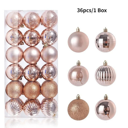 Classic 3CM Christmas Ball Set (36 pcs)