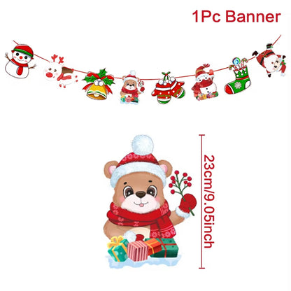 MerryBanner Christmas Garland