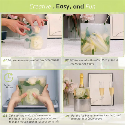 Champagne Bloom Ice Mold