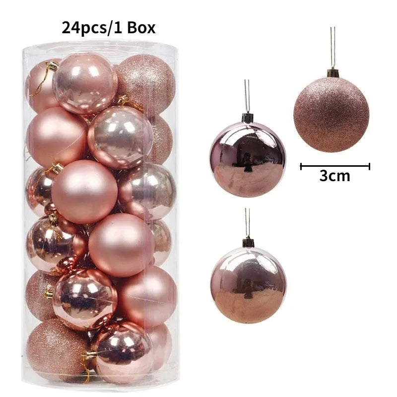 Classic 3CM Christmas Ball Set (36 pcs)