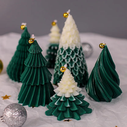 Noël Soy Candle – Handmade Christmas Tree Edition