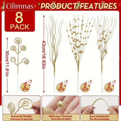 Glitter Berry & Flower Bouquet Set (8/16pc)