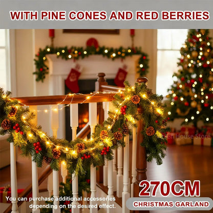 Golden Rattan Glow Wreath